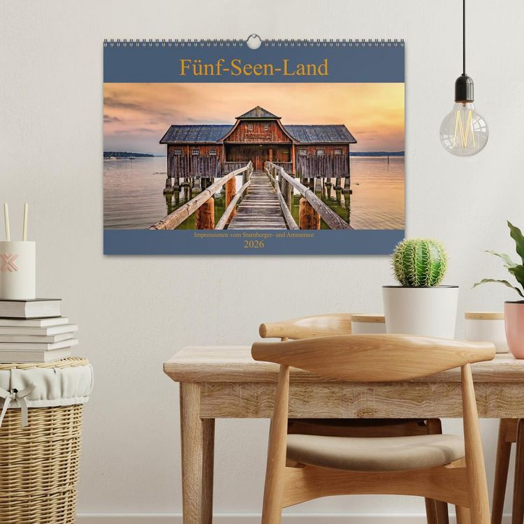 Produktbild: F&uuml;nf-Seen-Land (Wandkalender 2026 DIN A3 quer), CALVENDO Monatskalender