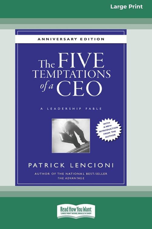 Produktbild: The Five Temptations of a CEO