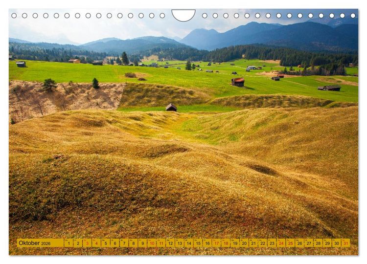 Produktbild: Die Buckelwiesen im Oberen Isartal (Wandkalender 2026 DIN A4 quer), CALVENDO Monatskalender