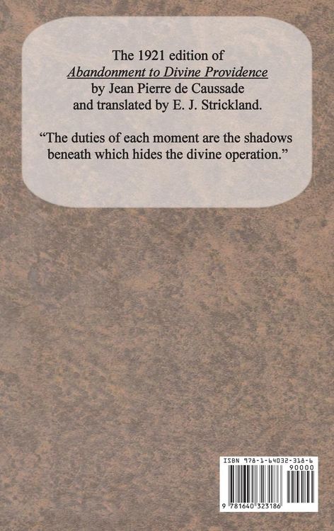 Produktbild: Abandonment to Divine Providence