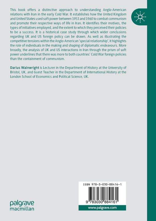 Produktbild: American and British Soft Power in Iran, 1953-1960
