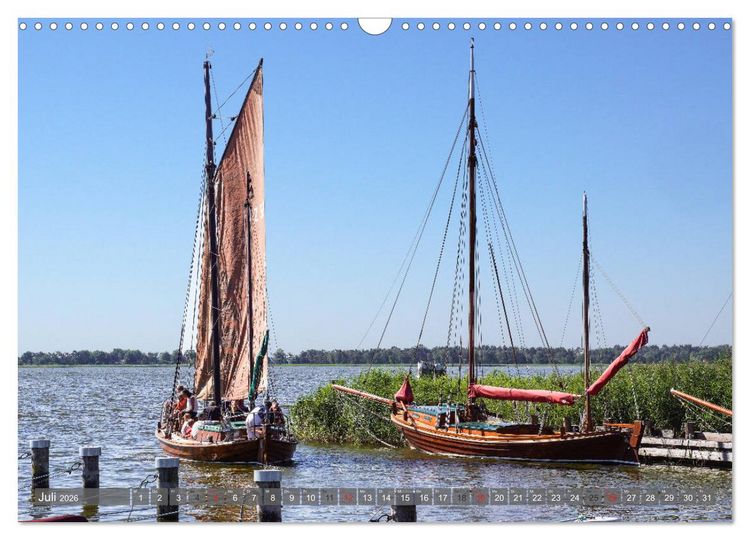 Produktbild: Fischland Dar&szlig; Zingst - wie gemalt (Wandkalender 2026 DIN A3 quer), CALVENDO Monatskalender