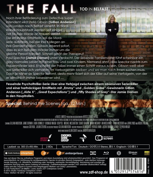 Produktbild: The Fall - Tod in Belfast/Staffel 1 - Uncut [2 BRs]