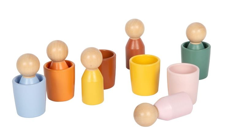 Produktbild: Montessori Sortierbecher mit Figuren