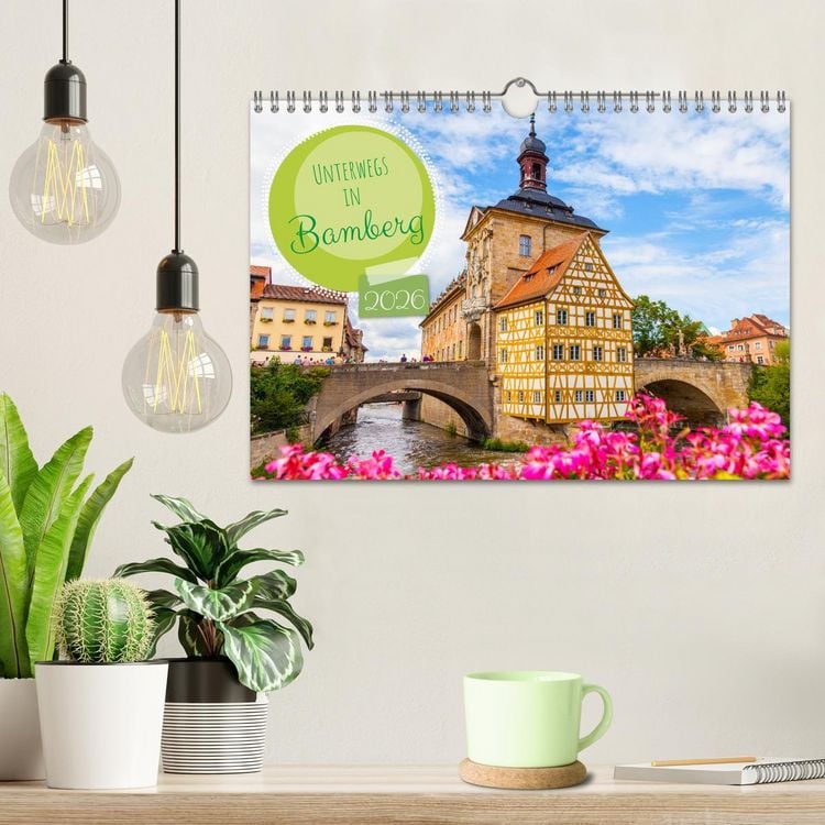 Produktbild: Unterwegs in Bamberg (Wandkalender 2026 DIN A4 quer), CALVENDO Monatskalender