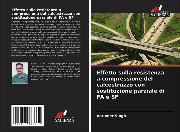Produktbild: Effetto sulla resistenza a compressione del calcestruzzo con sostituzione parziale di FA e SF