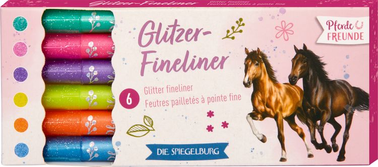 Produktbild: Glitzer-Fineliner - Pferdefreunde