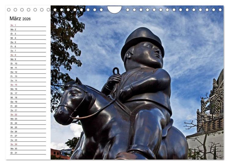 Produktbild: Kolumbien Impressionen (Wandkalender 2026 DIN A4 quer), CALVENDO Monatskalender