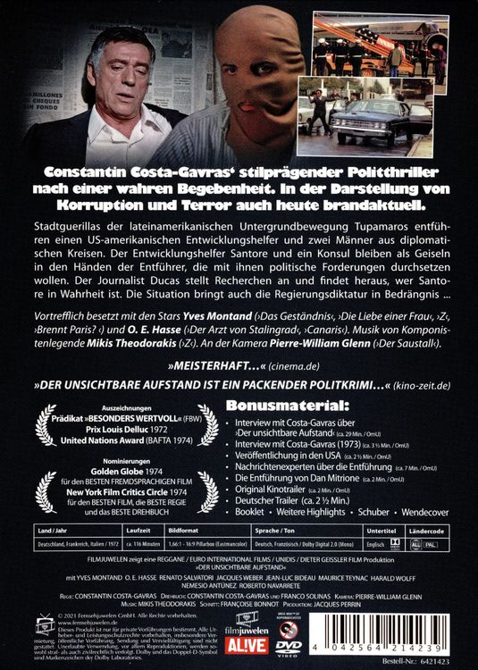 Produktbild: Der unsichtbare Aufstand (Filmjuwelen)