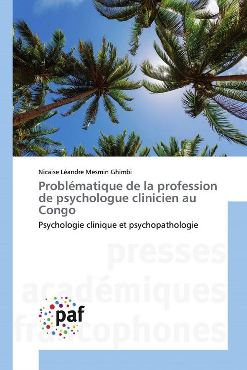 Produktbild: Probl&eacute;matique de la profession de psychologue clinicien au Congo
