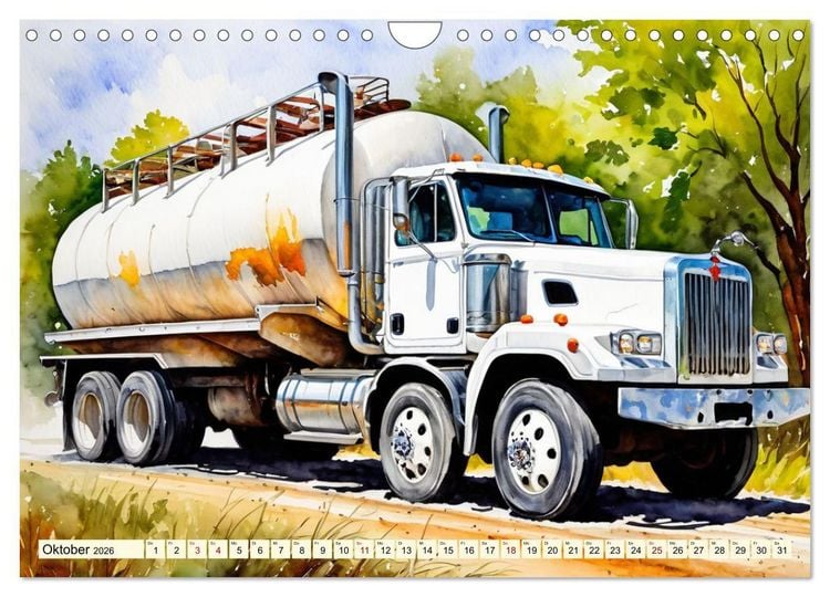 Produktbild: Nostalgische Trucks (Wandkalender 2026 DIN A4 quer), CALVENDO Monatskalender