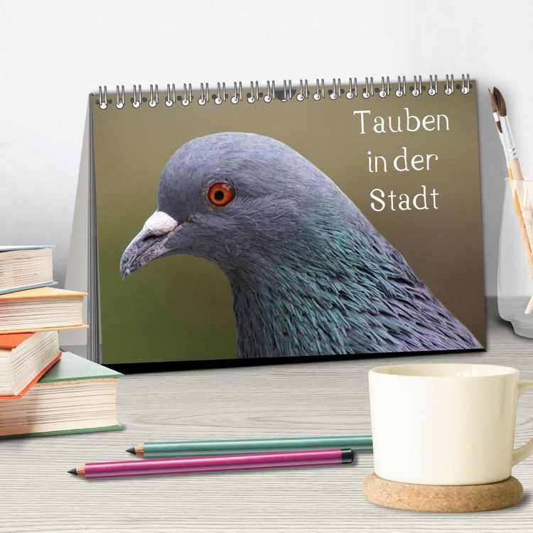 Produktbild: Tauben in der Stadt (Tischkalender 2026 DIN A5 quer), CALVENDO Monatskalender
