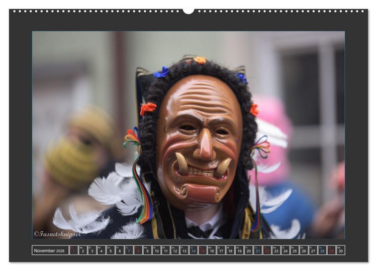 Produktbild: Narrentag Viererbund 2026 (Wandkalender 2026 DIN A2 quer), CALVENDO Monatskalender