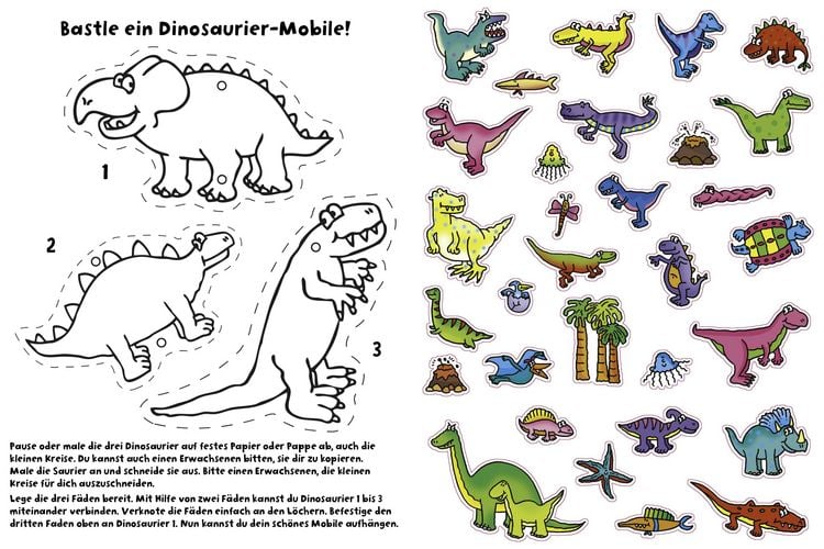 Produktbild: 555 Sticker Dinosaurier