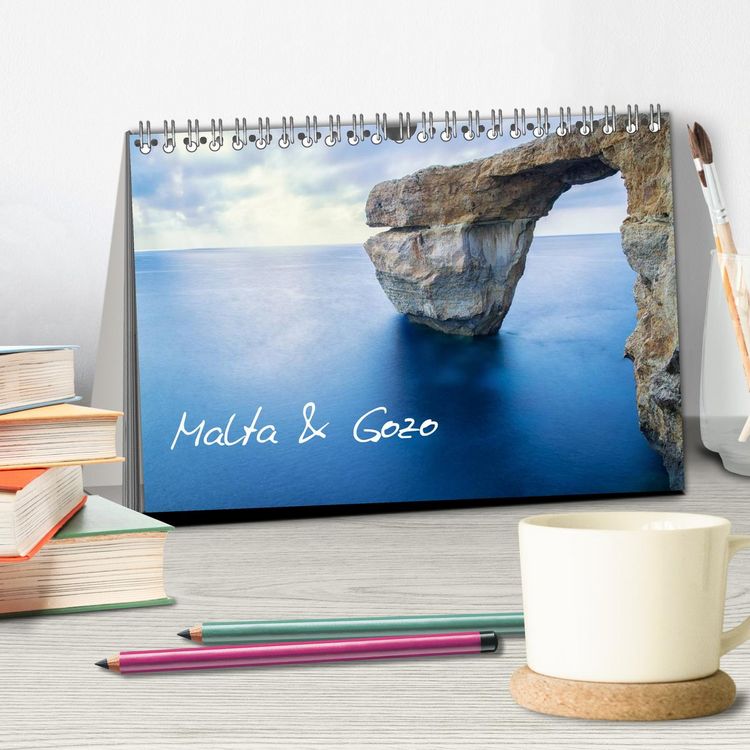 Produktbild: Malta & Gozo (Tischkalender 2026 DIN A5 quer), CALVENDO Monatskalender