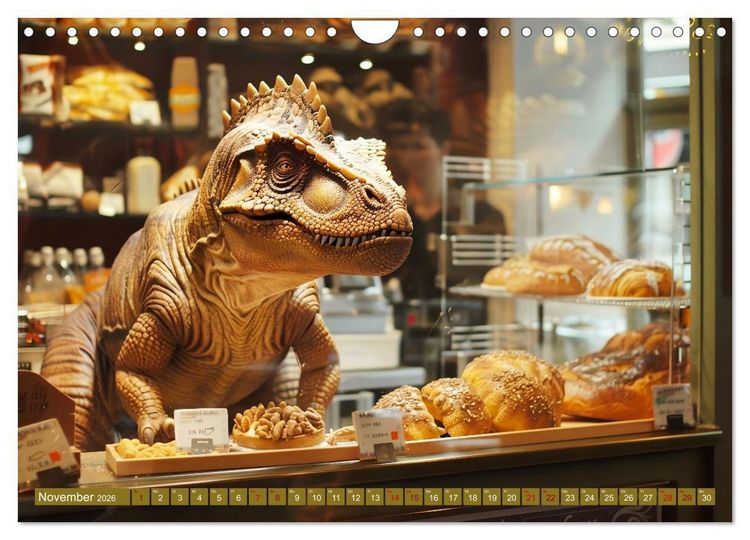 Produktbild: Wie w&auml;re es mit einem Dinosaurier als Haustier? (Wandkalender 2026 DIN A4 quer), CALVENDO Monatskalender