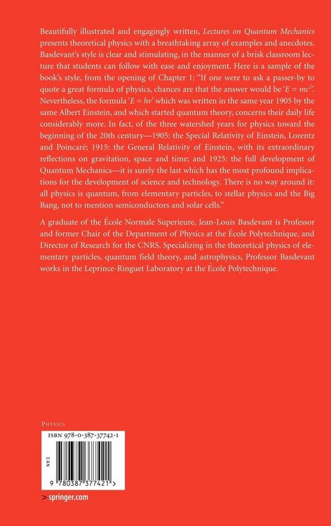 Produktbild: Lectures on Quantum Mechanics
