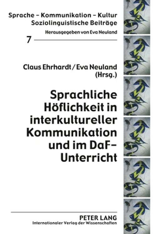Produktbild: Sprachliche H&ouml;flichkeit in interkultureller Kommunikation und im DaF-Unterricht