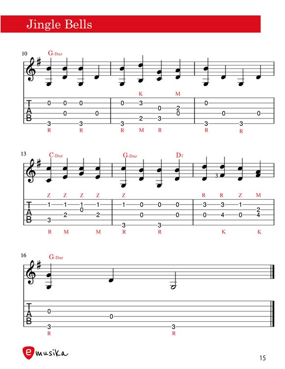 Produktbild: Die sch&ouml;nsten Weihnachtslieder f&uuml;r Gitarre einfach arrangiert