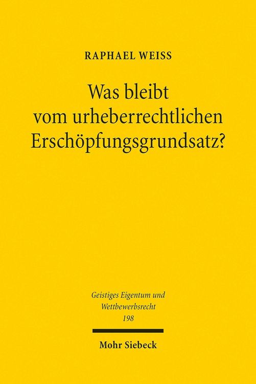 Produktbild: Was bleibt vom urheberrechtlichen Ersch&ouml;pfungsgrundsatz?