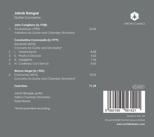 Produktbild: Jakob Bangso: Guitar Concertos