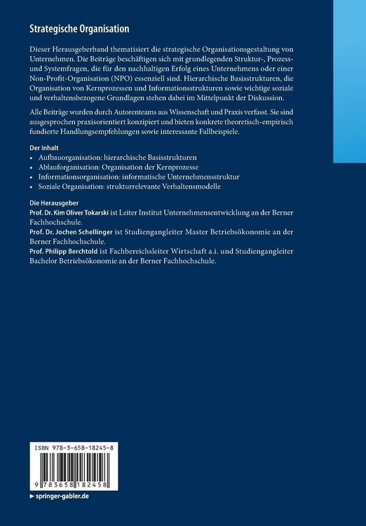 Produktbild: Strategische Organisation