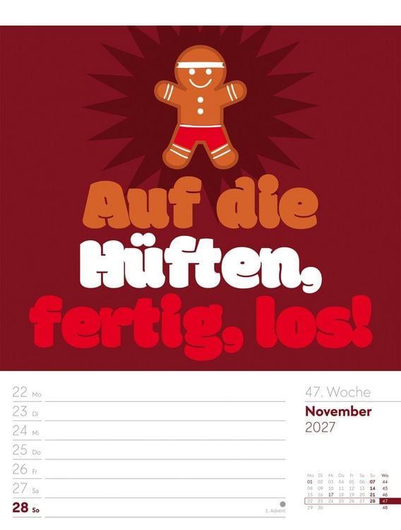 Produktbild: Klartext Spr&uuml;chekalender Wochenplaner 2027
