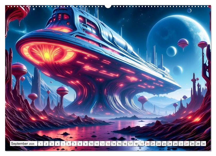 Produktbild: Welten aus Licht (Wandkalender 2026 DIN A2 quer), CALVENDO Monatskalender