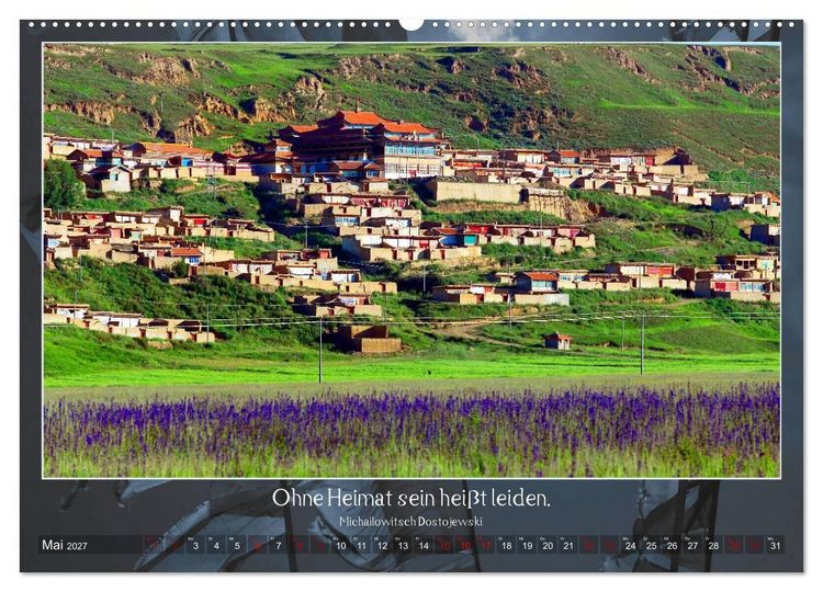 Produktbild: Facettenreiches Tibet (hochwertiger Premium Wandkalender 2027 DIN A2 quer), Kunstdruck in Hochglanz
