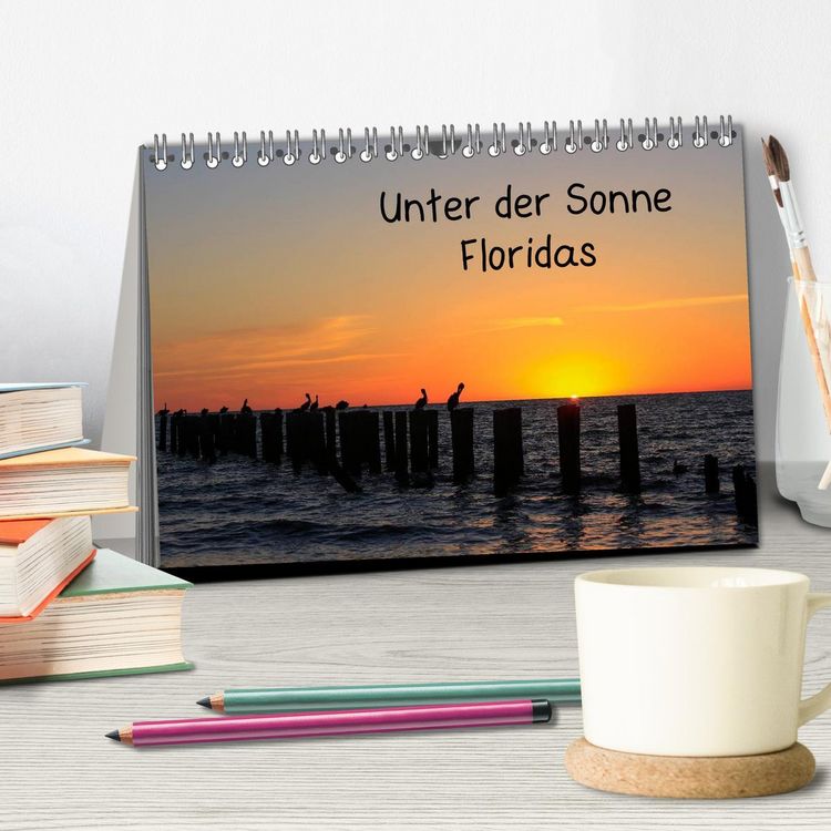 Produktbild: Unter der Sonne Floridas (Tischkalender 2026 DIN A5 quer), CALVENDO Monatskalender
