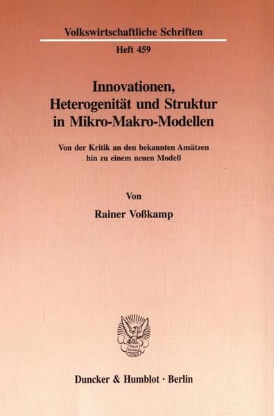 Produktbild: Innovationen, Heterogenit&auml;t und Struktur in Mikro-Makro-Modellen.