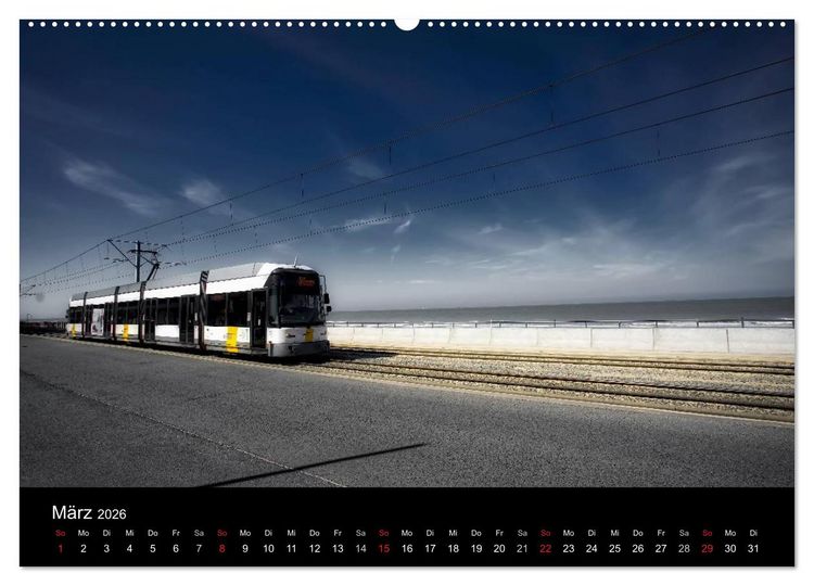 Produktbild: Kusttram Belgien (Wandkalender 2026 DIN A2 quer), CALVENDO Monatskalender
