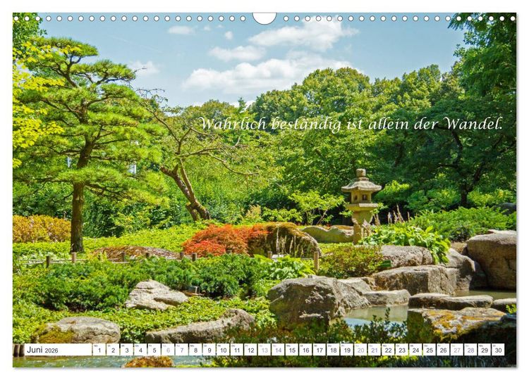 Produktbild: Stille. Japanische Gartenkunst und Weisheiten (Wandkalender 2026 DIN A3 quer), CALVENDO Monatskalender