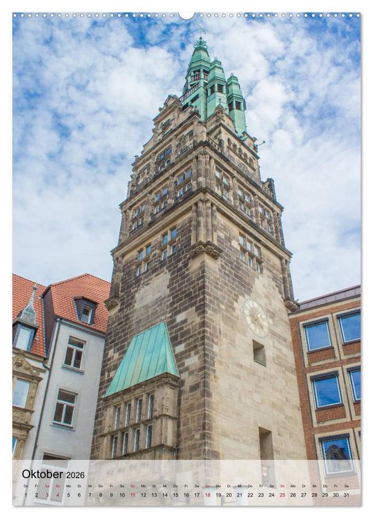 Produktbild: Historisches M&uuml;nster (hochwertiger Premium Wandkalender 2026 DIN A2 hoch), Kunstdruck in Hochglanz