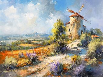 Produktbild: CALVENDO Puzzle Die Windm&uuml;hle | 1000 Teile Lege-Gr&ouml;&szlig;e 64x48cm Foto-Puzzle f&uuml;r gl&uuml;ckliche Stunden