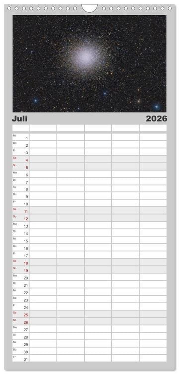 Produktbild: Familienplaner 2026 - Deepsky XVII mit 5 Spalten (Wandkalender, 21 x 45 cm) CALVENDO