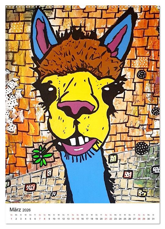 Produktbild: Pop Art Animals - Atelier Zippo (Wandkalender 2026 DIN A2 hoch), CALVENDO Monatskalender