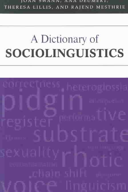 Produktbild: Dict Of Sociolinguistics