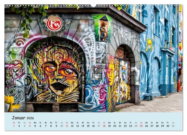 Produktbild: D&uuml;sseldorf - Die Kiefernstra&szlig;e (hochwertiger Premium Wandkalender 2026 DIN A2 quer), Kunstdruck in Hochglanz