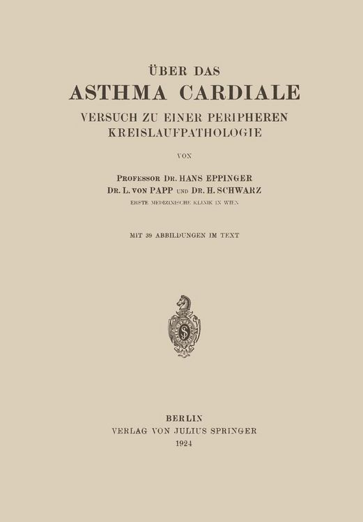 Produktbild: &Uuml;ber das Asthma Cardiale Versuch zu einer Peripheren Kreislaufpathologie