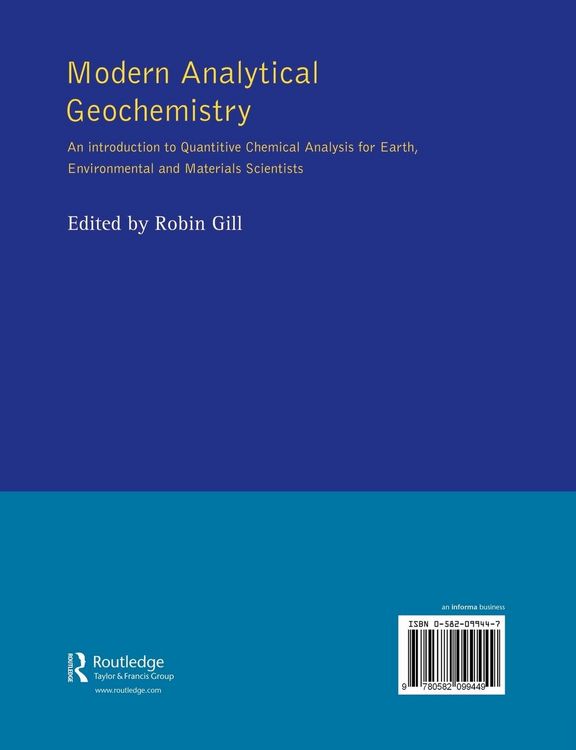 Produktbild: Modern Analytical Geochemistry