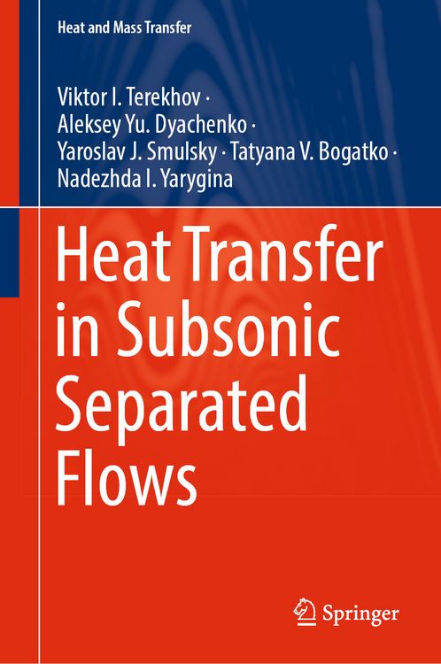 Produktbild: Heat Transfer in Subsonic Separated Flows