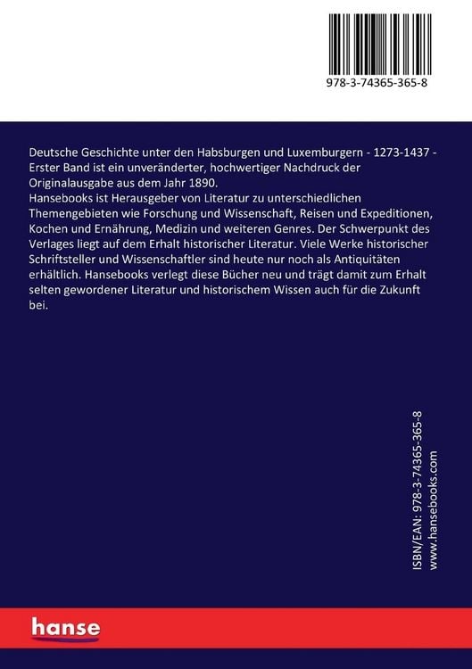 Produktbild: Deutsche Geschichte unter den Habsburgen und Luxemburgern