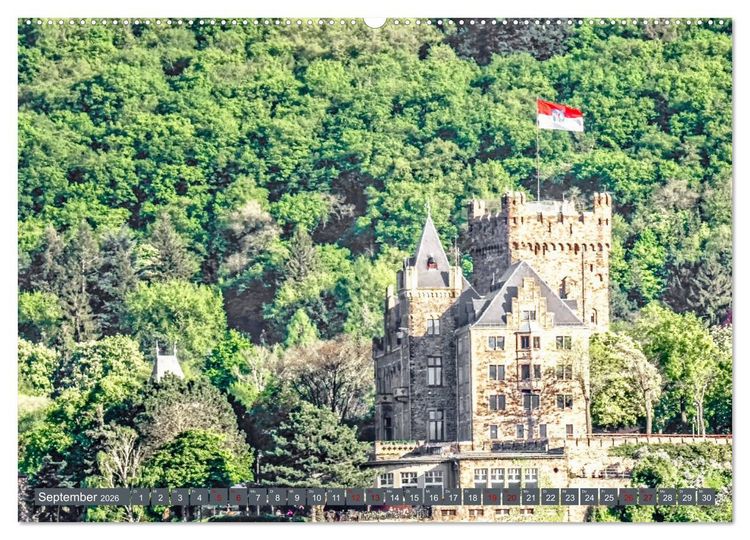 Produktbild: Burgen der Rheinromantik (hochwertiger Premium Wandkalender 2026 DIN A2 quer), Kunstdruck in Hochglanz