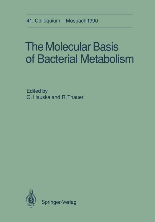 Produktbild: The Molecular Basis of Bacterial Metabolism