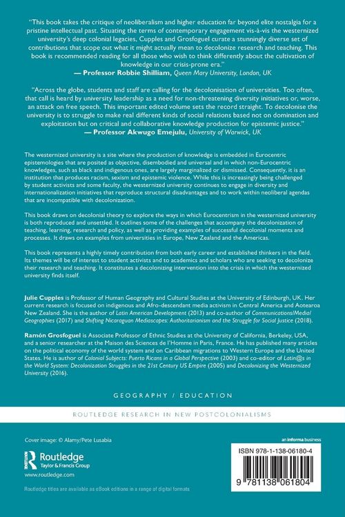 Produktbild: Unsettling Eurocentrism in the Westernized University