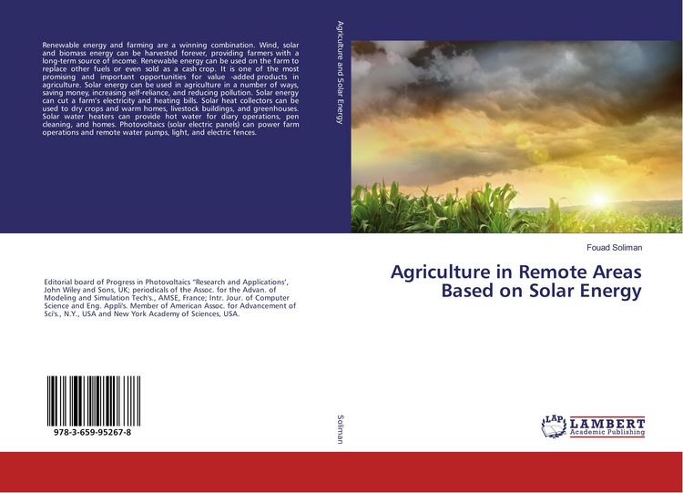 Produktbild: Agriculture in Remote Areas Based on Solar Energy