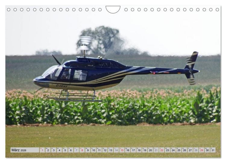 Produktbild: Semiscale-Modellhubschrauber (Wandkalender 2026 DIN A4 quer), CALVENDO Monatskalender