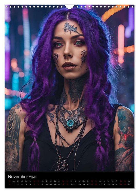 Produktbild: Die Hexen von Cyberpunk City (Wandkalender 2026 DIN A3 hoch), CALVENDO Monatskalender