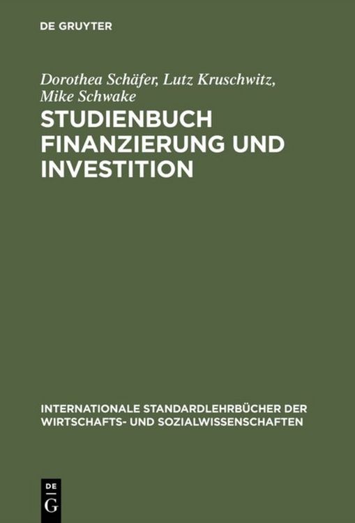 Produktbild: Studienbuch Finanzierung und Investition